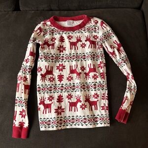 Hanna Andersson Festive Red and White Pajama Set